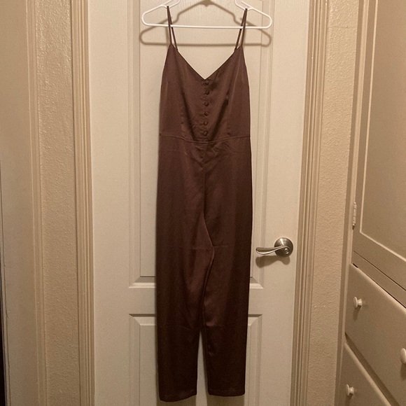Abercrombie & Fitch Pants - Brown Satin Jumpsuit From Abercrombie & Fitch